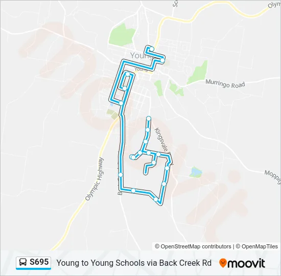 S695 Bus Line Map