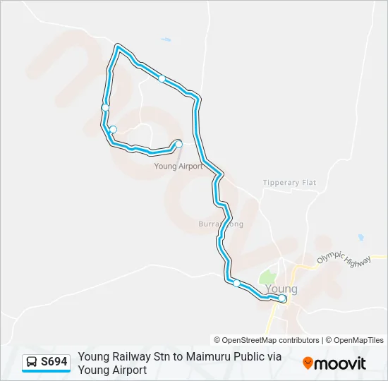 S694 Bus Line Map