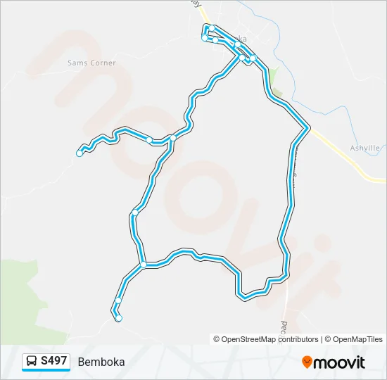 S497 Bus Line Map