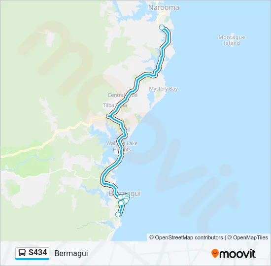 S434 Bus Line Map