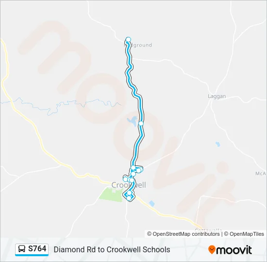 S764 Bus Line Map