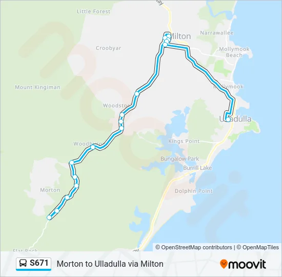S671 Bus Line Map