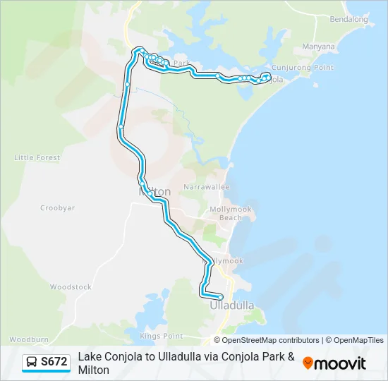 S672 Bus Line Map