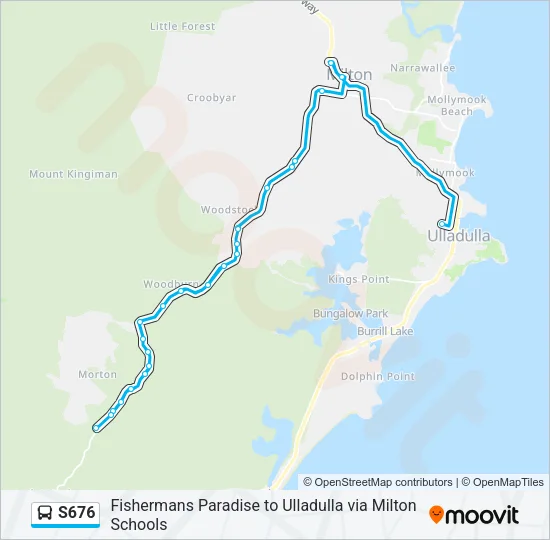 S676 Bus Line Map