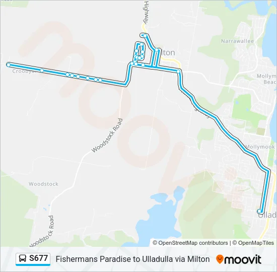 S677 Bus Line Map