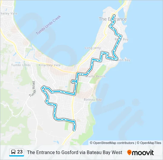 23 Bus Line Map