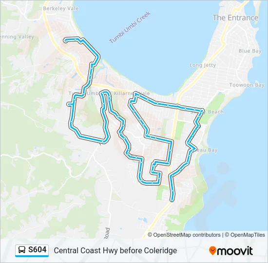 S604 Bus Line Map