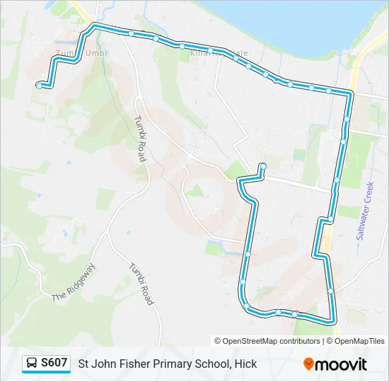 S607 Bus Line Map