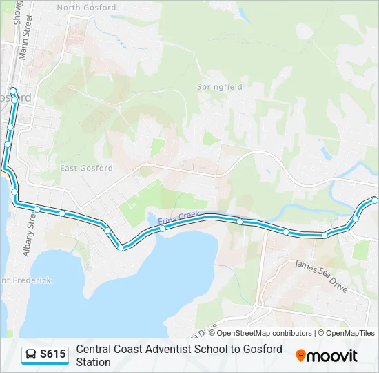 S615 Bus Line Map