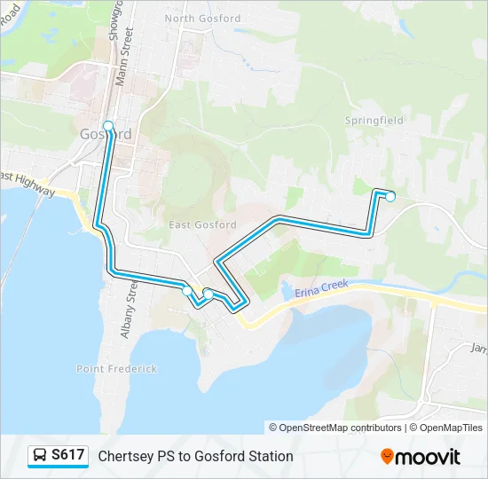 S617 Bus Line Map