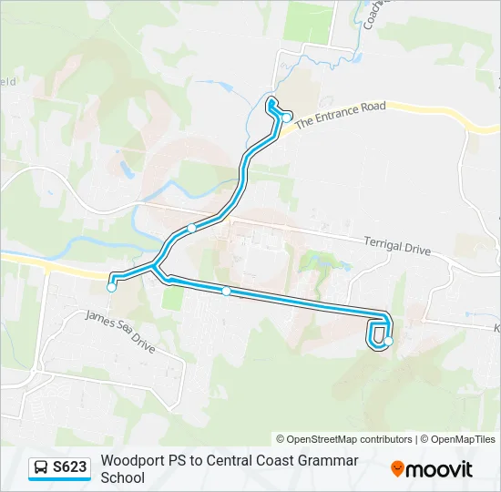 S623 Bus Line Map