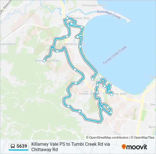 S639 Bus Line Map