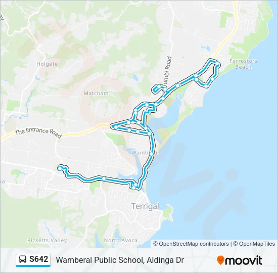 S642 Bus Line Map