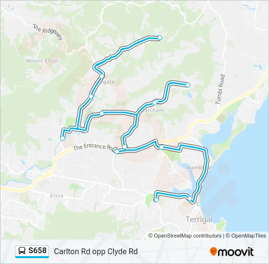 S658 Bus Line Map