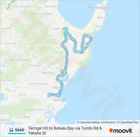 S660 Bus Line Map