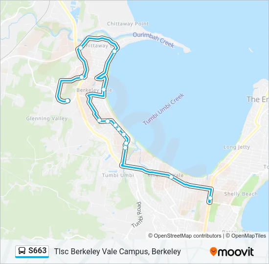 S663 Bus Line Map