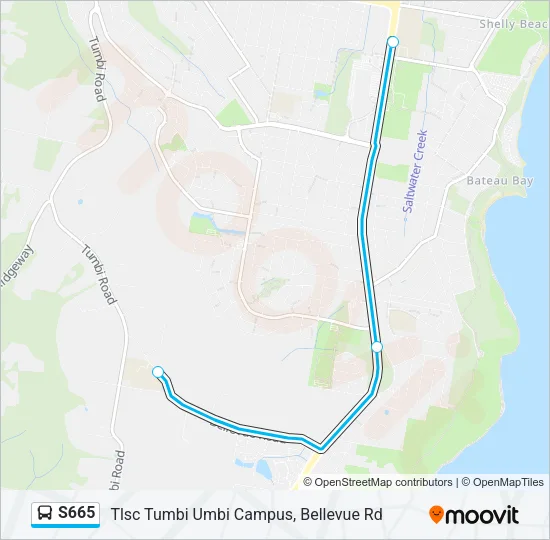 S665 Bus Line Map