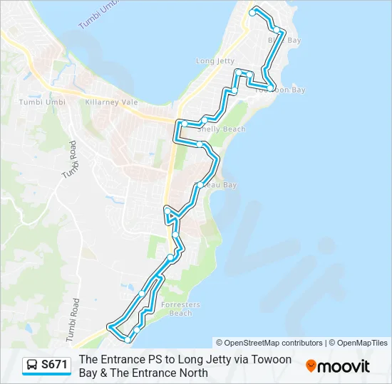 S671 Bus Line Map