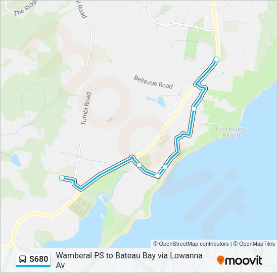 S680 Bus Line Map