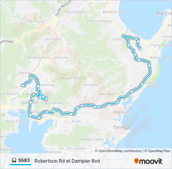 S683 Bus Line Map