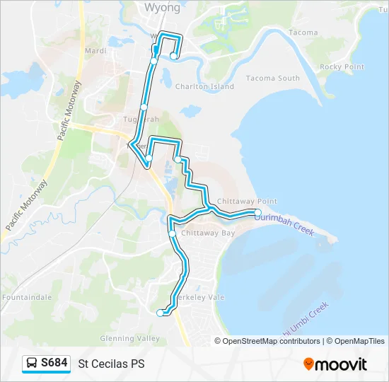 S684 Route: Schedules, Stops & Maps - St Cecilas PS (Updated)