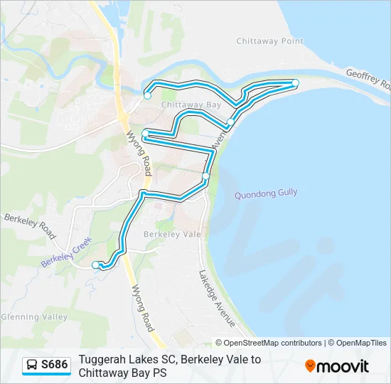 S686 Bus Line Map
