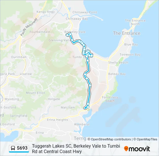 S693 Bus Line Map