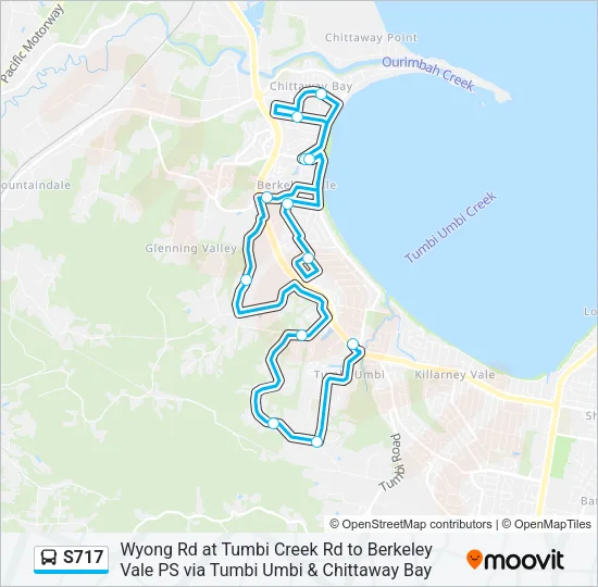S717 Bus Line Map