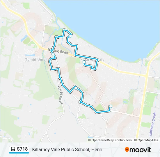S718 Bus Line Map