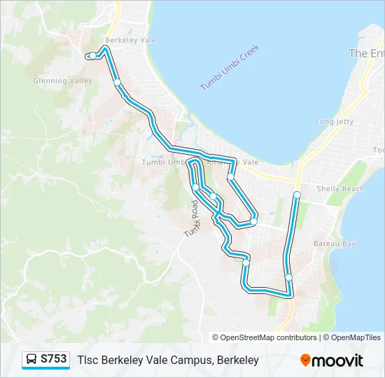 S753 Bus Line Map