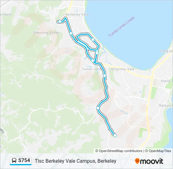 S754 Bus Line Map