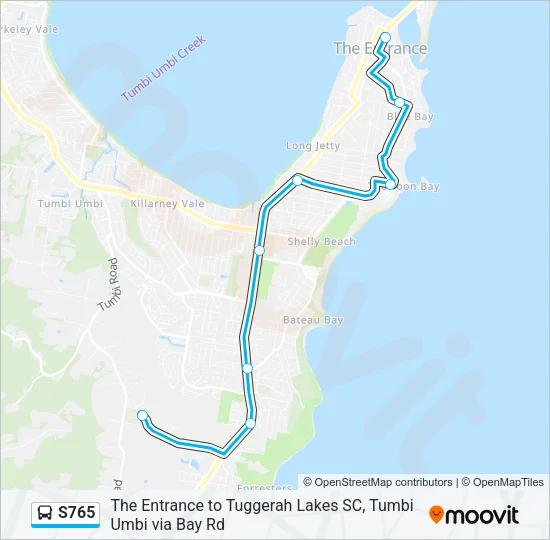 S765 Bus Line Map