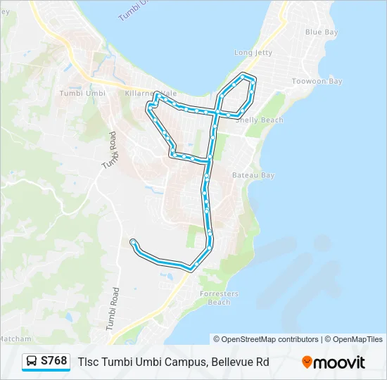 S768 Bus Line Map