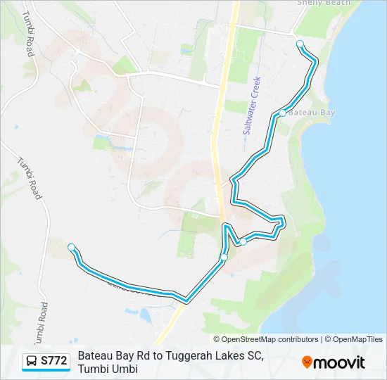S772 Bus Line Map