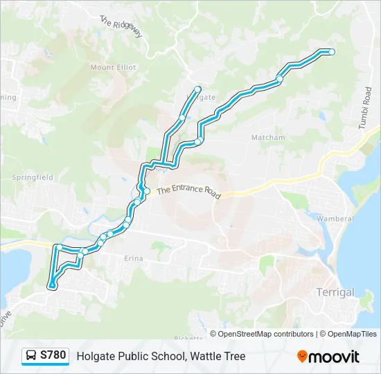 S780 Bus Line Map