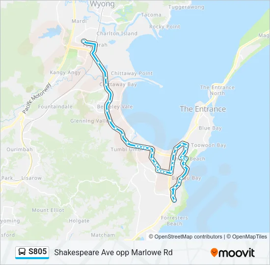 S805 Bus Line Map