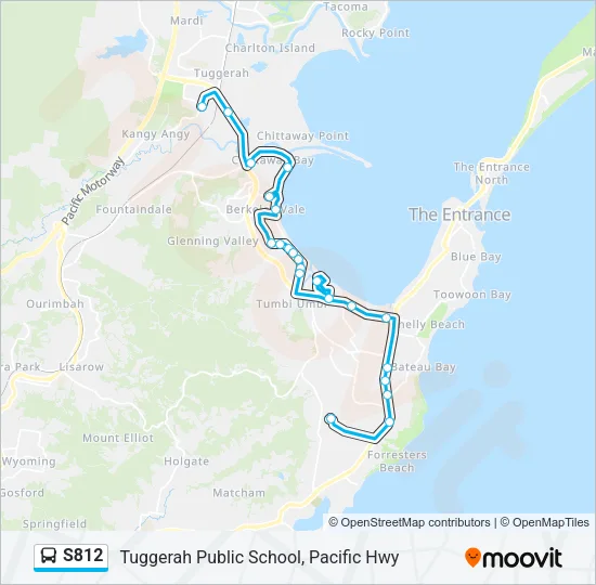S812 Bus Line Map