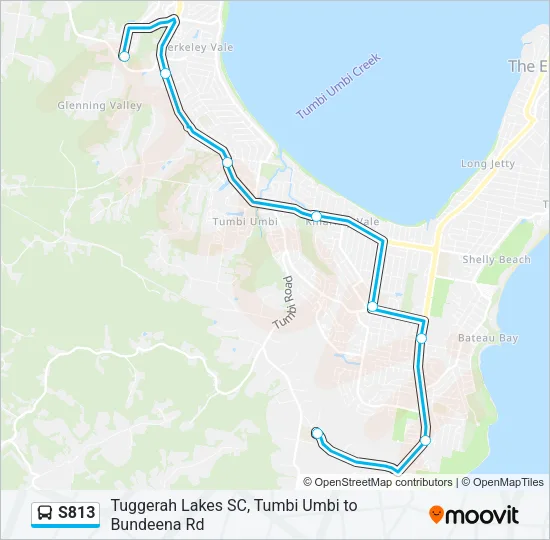 S813 Bus Line Map