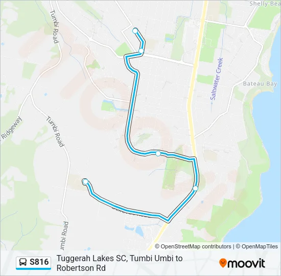 S816 Bus Line Map