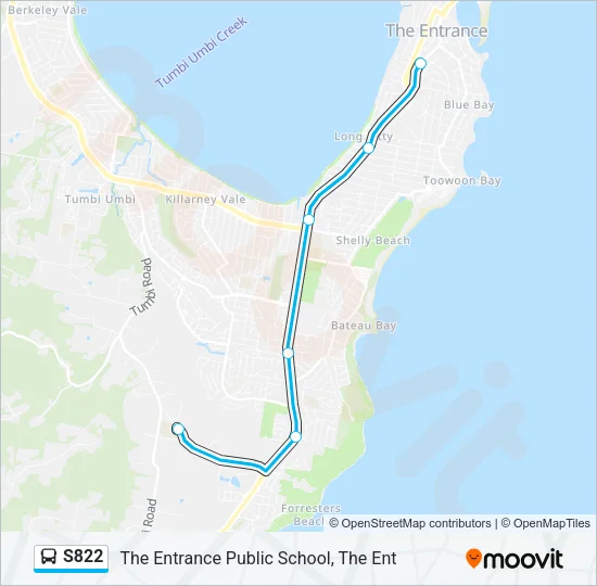 S822 Bus Line Map