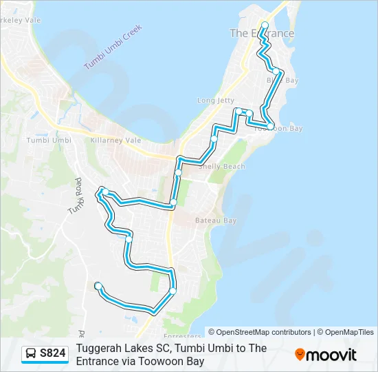 S824 Bus Line Map