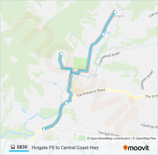 S830 Bus Line Map
