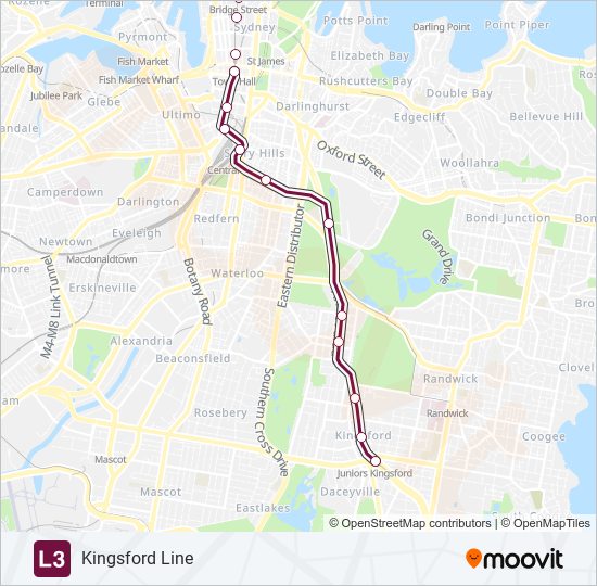 L3 light rail Line Map