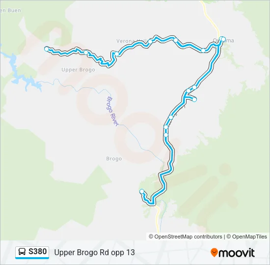 S380 Bus Line Map