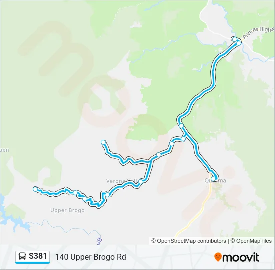 S381 Bus Line Map