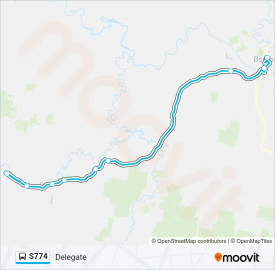 S774 Bus Line Map