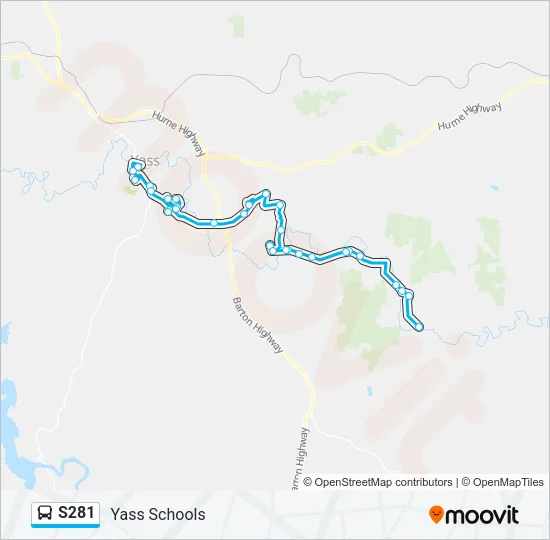 S281 Bus Line Map