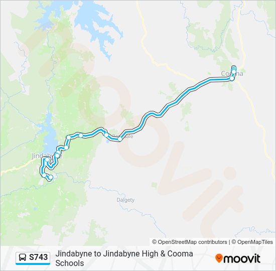 S743 Route: Schedules, Stops & Maps - Cooma Schools (Updated)