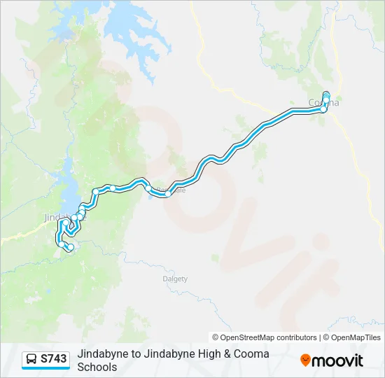 S743 Bus Line Map