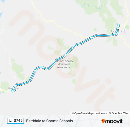 S745 Bus Line Map